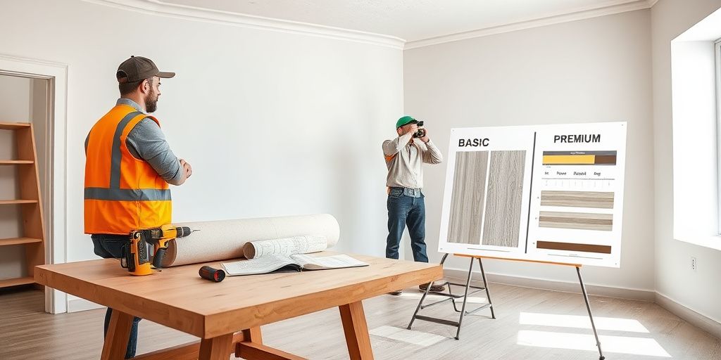 Làm việc thi công thạch cao chuyên nghiệp tại Hoàng Phong, đảm bảo chất lượng.