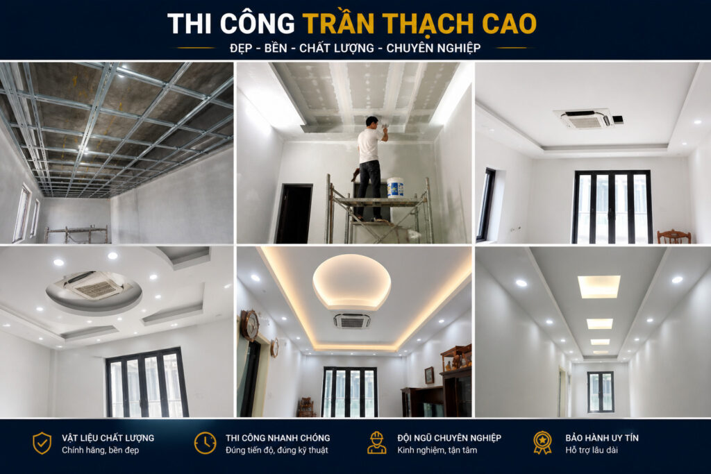 Dịch vụ làm trần thạch cao
