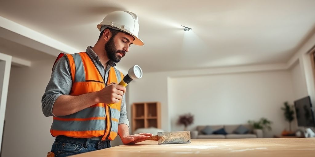 Lối đi thạch cao chuyên nghiệp trong nội thất nhà ở.
