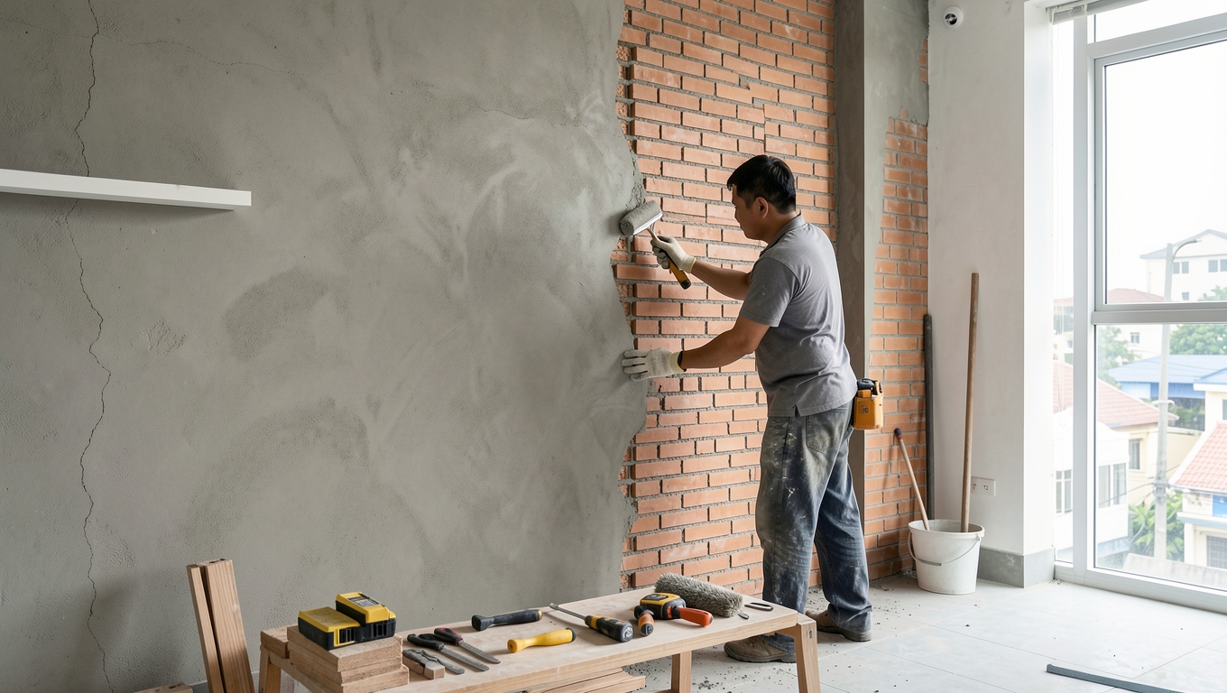 Phá tường thạch cao Hà Nội - Dịch vụ thi công chất lượng, giá rẻ và uy tín
