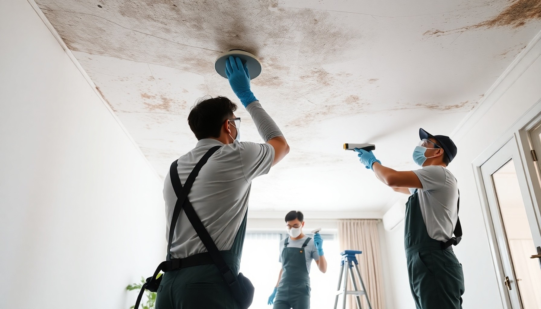 Tẩy mốc trần nhà Hà Nội: Dịch vụ chuyên nghiệp, hiệu quả và an toàn