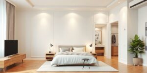 Làm trần thạch cao phòng ngủ hiện đại, sang trọng, tối ưu không gian sống.