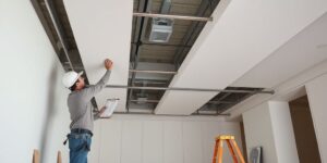 Làm trần thạch cao chuyên nghiệp tại Hoàng Phong, thi công nội thất đẹp và bền.