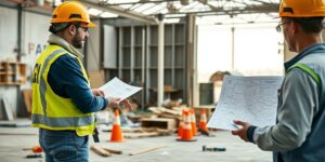 Lớp thạch cao chuyên nghiệp tại công trình xây dựng.