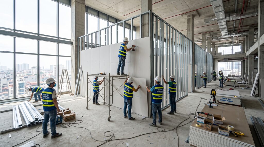 Làm Vách Thạch Cao Tại Nam Từ Liêm – Giá & Mẫu Thực Tế