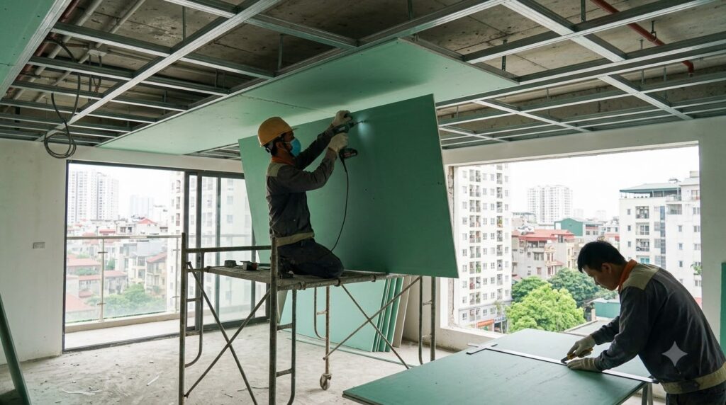 Chi Phí Làm Trần Thạch Cao Chống Ẩm Tại Hà Nội