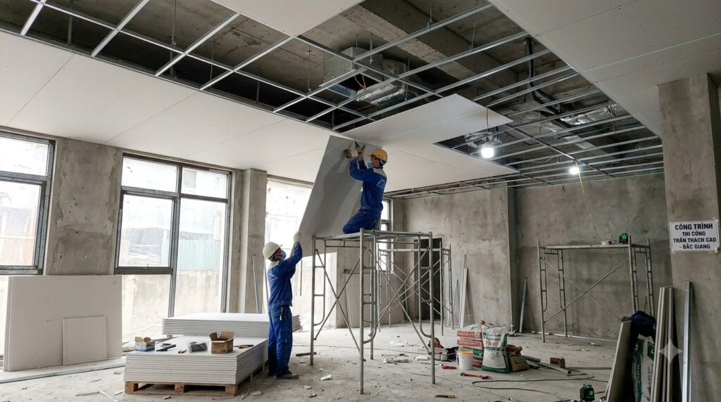 Thi Công Trần Thạch Cao Tại Bắc Giang