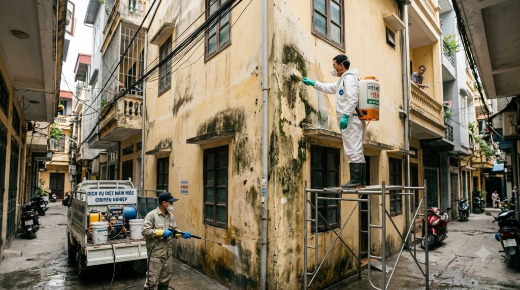 Bảng báo giá tẩy mốc nhà tại Hà Nội mới nhất (Tham khảo)