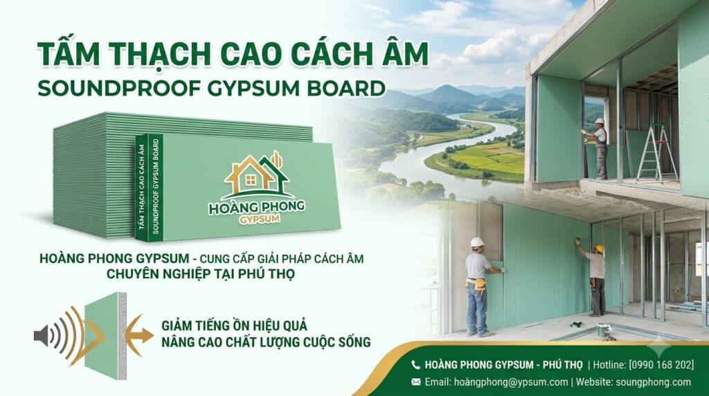 Vách Thạch Cao Chống Ồn Tại Phú Thọ